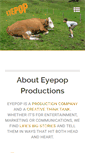 Mobile Screenshot of eyepopproductions.com
